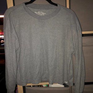 Hollister Gray Knit Long Sleeve